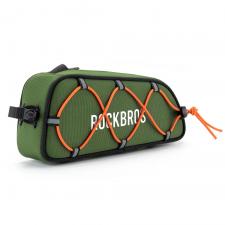 Accesorii Auto / Moto / Bicicleta, Geanta pentru bicicleta Rockbros TL004 Road To Sky, Waterproof, Montare pe cadru, 0.7L, Verde, lerato.ro