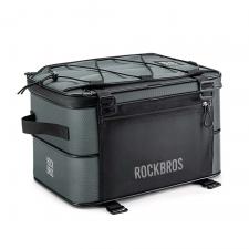 Accesorii Auto / Moto / Bicicleta, Geanta pentru bicicleta Rockbros A30 Road To Sky, Pliabila, Montare pe portbagaj, 15-30L, Gri, lerato.ro