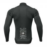 Jacheta cu maneca lunga pentru ciclism Rockbros TLWT001 Road To Sky, Slim fit, Respirabila, Interior termoizolat, Windproof, Marime S, Negru 3 - lerato.ro