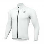 Jacheta cu maneca lunga pentru ciclism Rockbros TLWT001 Road To Sky, Slim fit, Respirabila, Interior termoizolat, Windproof, Marime L, Alb 2 - lerato.ro