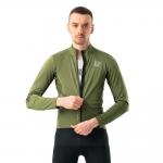 Jacheta cu maneca lunga pentru ciclism Rockbros TLWT001 Road To Sky, Slim fit, Respirabila, Interior termoizolat, Windproof, Marime L, Verde 4 - lerato.ro