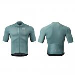 Tricou cu maneca scurta pentru ciclism Rockbros Road To Sky, Slim fit, Respirabil, Nailon / Elastan, Marime S, Grey Blue 3 - lerato.ro