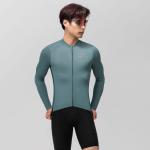 Tricou cu maneca lunga pentru ciclism Rockbros Road To Sky, Slim fit, Elemente reflectorizante, Material respirabil, Marime M, Albastru 3 - lerato.ro