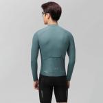 Tricou cu maneca lunga pentru ciclism Rockbros Road To Sky, Slim fit, Elemente reflectorizante, Material respirabil, Marime M, Albastru 4 - lerato.ro