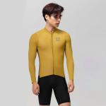 Tricou cu maneca lunga pentru ciclism Rockbros Road To Sky, Slim fit, Elemente reflectorizante, Material respirabil, Marime M, Galben 3 - lerato.ro