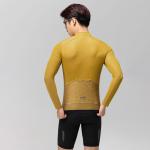 Tricou cu maneca lunga pentru ciclism Rockbros Road To Sky, Slim fit, Elemente reflectorizante, Material respirabil, Marime L, Galben 4 - lerato.ro
