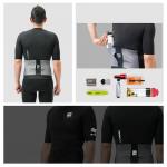 Tricou cu maneca scurta pentru ciclism Rockbros Road To Sky, Slim fit, Respirabil, Poliester / Spandex, Marime L, Negru 5 - lerato.ro