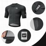 Tricou cu maneca scurta pentru ciclism Rockbros Road To Sky, Slim fit, Respirabil, Poliester / Spandex, Marime L, Negru 6 - lerato.ro