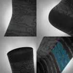 Sosete pentru ciclism Rockbros Road To Sky, Nailon respirabil, Talpa intarita, Marime 39-42, Negru 4 - lerato.ro