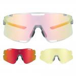 Ochelari de ciclism Rockbros SP338  Road to Sky, Lentile interschimbabile, Fotocromatica / Polarizanta / Pentru noapte, Protectie UV, Gri 3 - lerato.ro