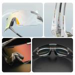 Ochelari de ciclism Rockbros SP338  Road to Sky, Lentile interschimbabile, Fotocromatica / Polarizanta / Pentru noapte, Protectie UV, Gri 12 - lerato.ro