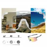 Ochelari de ciclism Rockbros SP338  Road to Sky, Lentile interschimbabile, Fotocromatica / Polarizanta / Pentru noapte, Protectie UV, Gri 7 - lerato.ro