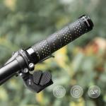 Mansoane antiderapante pentru bicicleta Rockbros GR0112, Strat exterior moale, Fixare stabila, 22 mm, Negru 4 - lerato.ro