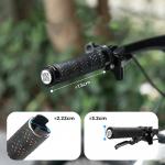 Mansoane antiderapante pentru bicicleta Rockbros GR0112, Strat exterior moale, Fixare stabila, 22 mm, Negru 7 - lerato.ro