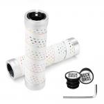 Mansoane antiderapante pentru bicicleta Rockbros GR0112, Strat exterior moale, Fixare stabila, 22 mm, Alb 2 - lerato.ro