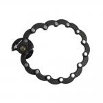 Antifurt bicicleta Rockbros WL798, Cu Cheie, Lungime 70cm, U-lock, Pliabil, Negru 2 - lerato.ro
