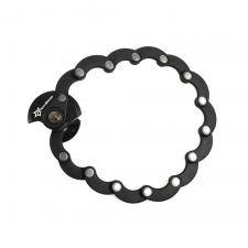 Antifurt bicicleta, Antifurt bicicleta Rockbros WL798, Cu Cheie, Lungime 70cm, U-lock, Pliabil, Negru, lerato.ro