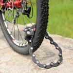 Antifurt bicicleta Rockbros WL798, Cu Cheie, Lungime 70cm, U-lock, Pliabil, Negru 4 - lerato.ro