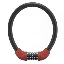 Accesorii Auto / Moto / Bicicleta, Antifurt bicicleta Rockbros RKS870-RD, Cu Cifru, Lungime 85cm, Cablu din otel, Rosu, lerato.ro