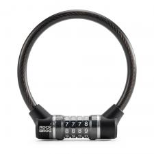 Accesorii Auto / Moto / Bicicleta, Antifurt bicicleta Rockbros 87639-4, Cu Cifru, Lungime 30cm, Cablu din otel, Negru, lerato.ro