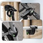 Antifurt bicicleta Rockbros 87632, Cu Cifru, Lungime 115cm, Cablu din otel, Negru 7 - lerato.ro