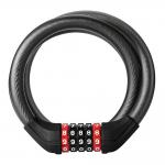 Antifurt bicicleta Rockbros RKS531, Cu Cifru, Lungime 120cm, Iluminare LED, Cablu din otel, Negru 2 - lerato.ro
