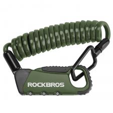 Accesorii Auto / Moto / Bicicleta, Antifurt bicicleta Rockbros RBK6N, Cu Cifru, Lungime 120cm, Cablu din otel, Verde, lerato.ro