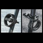 Antifurt bicicleta / trotineta Rockbros RK242, Cu Cifru, Lungime 110cm, Cablu din otel, Negru 5 - lerato.ro