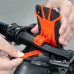 Suport universal bicicleta Rockbros LF436, Rotire 360 grade, Fixare stabila, Portocaliu 6 - lerato.ro