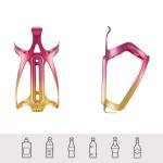 Suport bicicleta pentru bidon apa Rockbros RKL02, 147 × 70 × 82 mm, Red / Gold 3 - lerato.ro