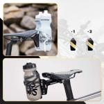 Adaptorul pentru suport de bidon apa Rockbros31210003001, Montare sub sa, Constructie din aluminiu, Negru 6 - lerato.ro