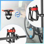 Suport bicicleta pentru bidon apa Rockbros 31210029, Ajustabil, Constructie din nylon rezistent, Negru / Rosu 7 - lerato.ro