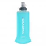 Bidon sport Rockbros 35210027001 Soft Flask pentru alergare, Constructie etansa si flexibila, TPU, 500ml, Light Blue 2 - lerato.ro