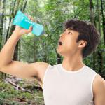 Bidon sport Rockbros 35210027001 Soft Flask pentru alergare, Constructie etansa si flexibila, TPU, 500ml, Light Blue 7 - lerato.ro