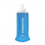 Bidon sport Rockbros 35210027002 Soft Flask pentru alergare, Constructie etansa si flexibila, TPU, 500ml, Albastru 2 - lerato.ro