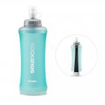 Bidon sport Rockbros 350017002 Soft Flask pentru alergare, Constructie etansa si flexibila, TPU, 500ml, Light Blue 3 - lerato.ro
