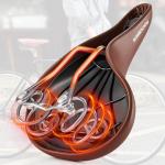 Sa bicicleta Rockbros 6800S, Aspect retro, Spuma cu memorie, Forma ergonomica, Waterproof, Maro 10 - lerato.ro