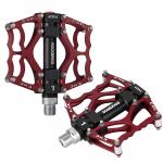 Pedale de bicicleta Rockbros JT201012LS 2010-12L, Rulmenti etansati, Tip platforma, Aluminiu / Otel, Rosu 2 - lerato.ro