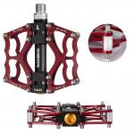 Pedale de bicicleta Rockbros JT201012LS 2010-12L, Rulmenti etansati, Tip platforma, Aluminiu / Otel, Rosu 6 - lerato.ro