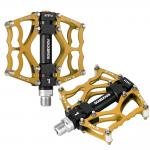 Pedale de bicicleta Rockbros JT201012LG 2010-12L, Rulmenti etansati, Tip platforma, Aluminiu / Otel, Gold 2 - lerato.ro