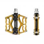 Pedale de bicicleta Rockbros JT201012LG 2010-12L, Rulmenti etansati, Tip platforma, Aluminiu / Otel, Gold 4 - lerato.ro