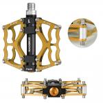 Pedale de bicicleta Rockbros JT201012LG 2010-12L, Rulmenti etansati, Tip platforma, Aluminiu / Otel, Gold 5 - lerato.ro