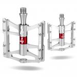 Pedale de bicicleta Rockbros JT410, Rulmenti etansati, Tip platforma, Aluminiu, Silver 2 - lerato.ro