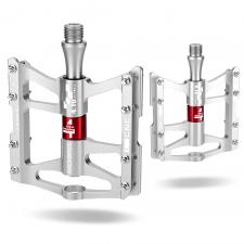 Accesorii Auto / Moto / Bicicleta, Pedale de bicicleta Rockbros JT410, Rulmenti etansati, Tip platforma, Aluminiu, Silver, lerato.ro