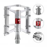 Pedale de bicicleta Rockbros JT410, Rulmenti etansati, Tip platforma, Aluminiu, Silver 4 - lerato.ro