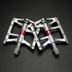 Pedale de bicicleta Rockbros JT410, Rulmenti etansati, Tip platforma, Aluminiu, Silver 8 - lerato.ro