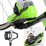 Pedale de bicicleta Rockbros LP-RD2BK, Compatibile cu sistemul LOOK KEO, Cu clipsuri, Aluminiu, Black / Silver 5 - lerato.ro