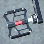 Pedale de bicicleta Rockbros K3462F-BK, Rulmenti etansati, Sistem Quick Release, Tip platforma, Aluminiu / Otel, Negru 9 - lerato.ro