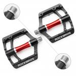 Pedale de bicicleta Rockbros 2020-12CBK, Rulmenti etansati, Tip platforma, Aluminiu / Otel, Negru 4 - lerato.ro