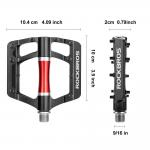 Pedale de bicicleta Rockbros 2020-12CBK, Rulmenti etansati, Tip platforma, Aluminiu / Otel, Negru 5 - lerato.ro